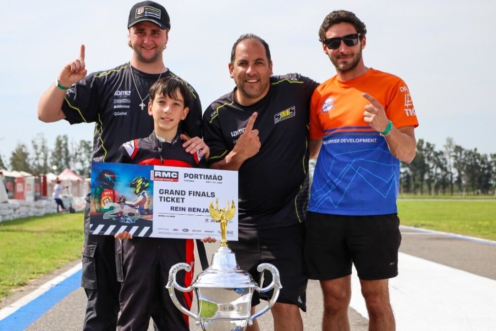 A Portimão, a puro pulso: el pibe Rein se ganó el sueño del Mundial de Rotax