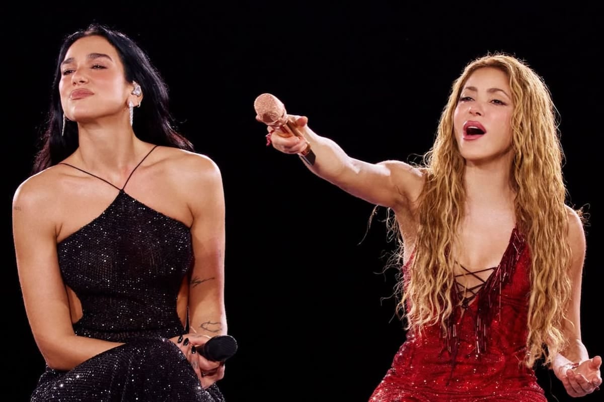 El abrazo que Madrid vio brillar: Shakira y Dua Lipa cantaron Antología juntas por primera vez