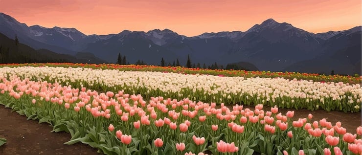 Trevelin vuelve a vestirse de tulipanes: la Patagonia se prepara para abrir su de flores más esperado del año