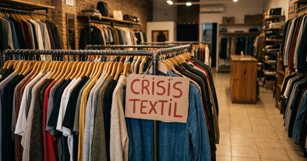 El complejo textil acumula un retroceso del 22,6% en lo que va del año y perdió más de 28.000 puestos de trabajo desde diciembre de 2023