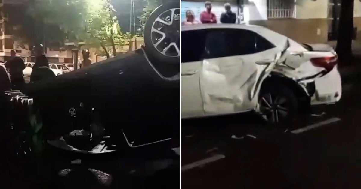 Volcó en Alberdi con 1,79 gramos de alcohol en sangre y dejó cinco personas heridas