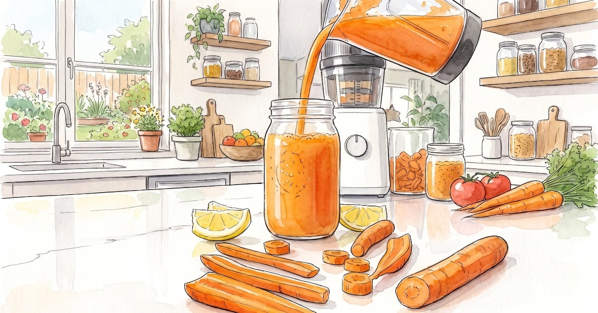 Zanahoria exprimida o entera: una decisión que va mucho más allá del sabor