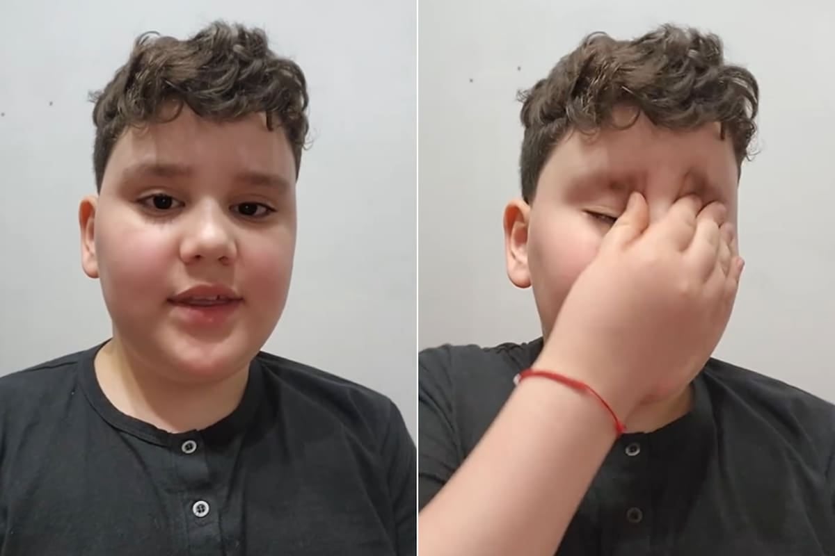 Toto, el nene de nueve años que se quebró en vivo pidiendo que paren el hate: "Acá detrás hay una persona"
